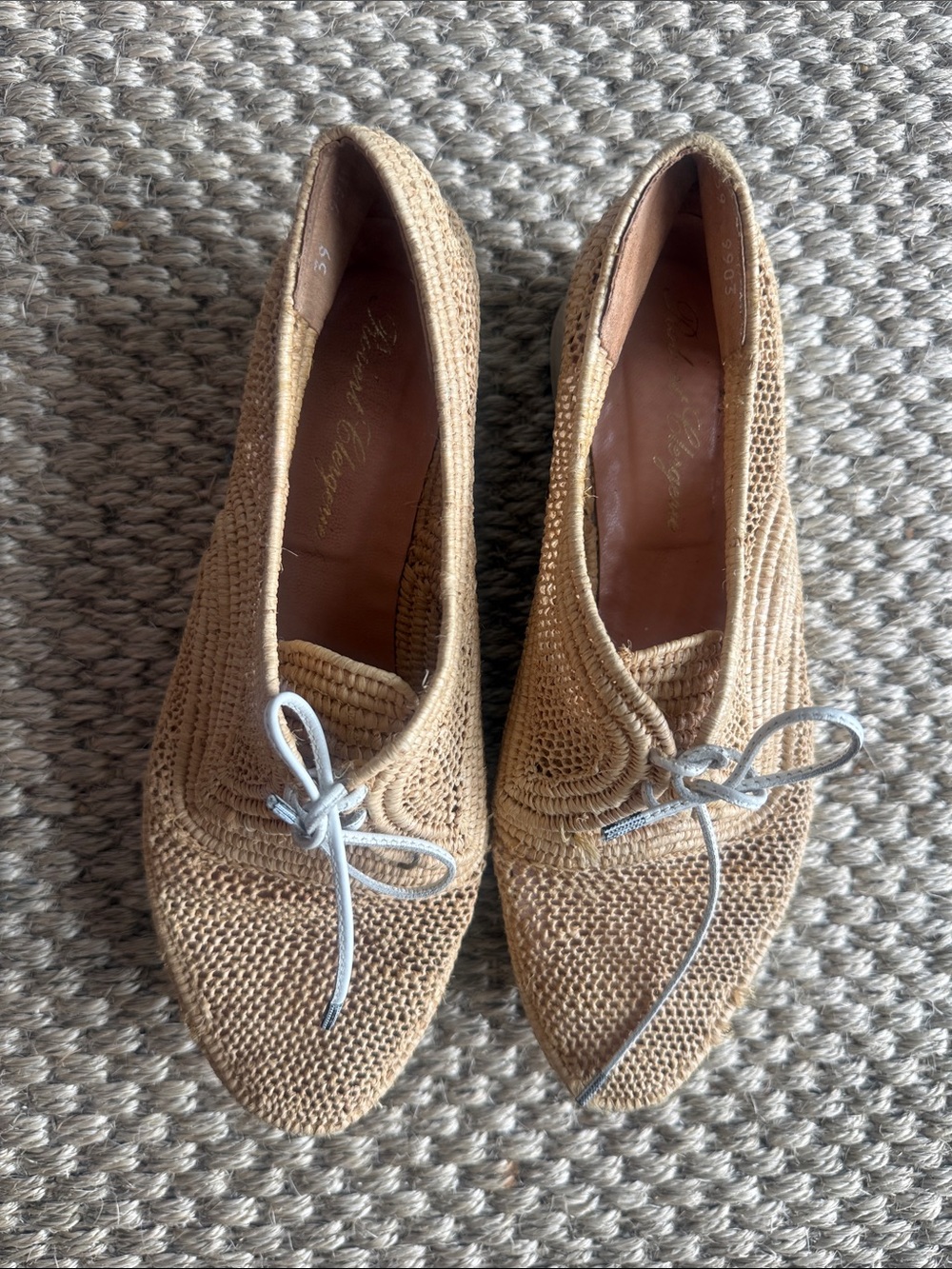 Robert Clergerie Beige Woven
Platform Sneaker 39